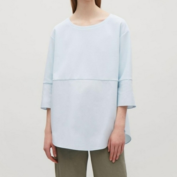 COS Tops - Cos Light Blue 2 Tone Top